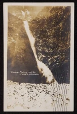 RPPC of Glacier Falls. Whitehorse, Montana. C. 1908
