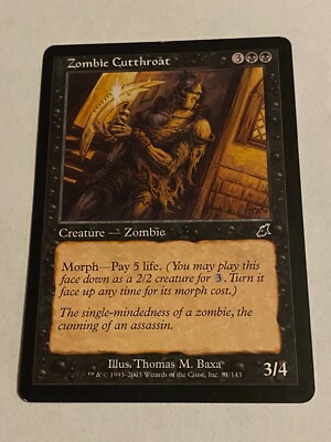 Zombie Cutthroat - Scourge - Magic the Gathering MTG Nice!