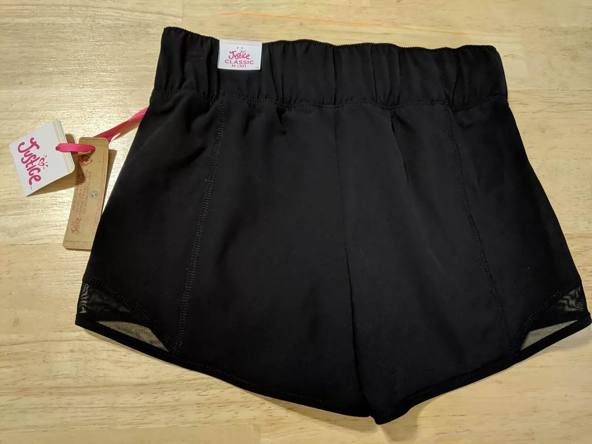 New Girls Size 10 Mesh Shorts with built in underwear By Justice