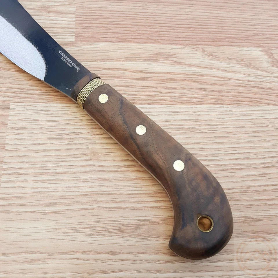 Cuchillo fijo Condor Mini Machete Parang 10,5" 1075HC hoja de acero mango de nogal Foto 3 de 4