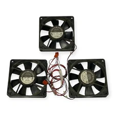 Comair Rotron Flight II DC Cooling Fan Black Square 24VDC FT24B6X, 3 Pcs