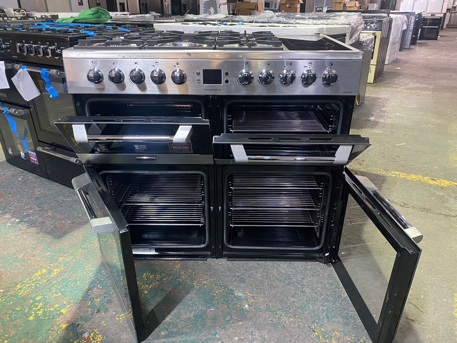 Leisure CS100F520X Cuisinemaster 100cm Dual Fuel Range Cooker 5 Burners