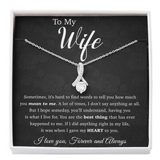 To My Wife Necklace, Anniversary Gift, Birthday Gifts For Her, Mother's Day Gift
