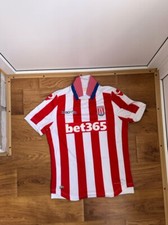 Stoke City 2017/2018 Home Football Shirt Soccer Jersey Size M