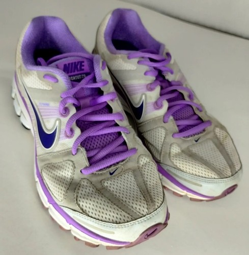 Womens NIKE Pegasus 28 Flywire Gray Purple Athletic Shoes 443804 155 Size 7 2013 - Picture 17 of 17