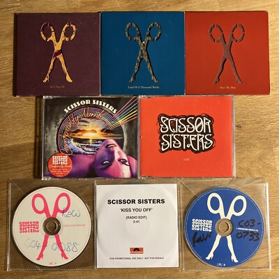 SCISSOR SISTERS CD PROMO Bundle x 8 Numb She's My Man Words Kiss You Off Laura
