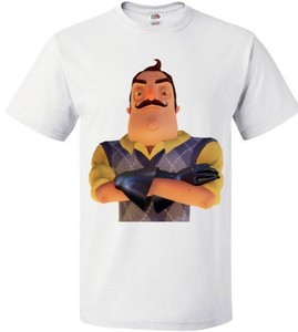 Hello Neighbour Neighbor Roblox Design Top Kid T Shirt Boys Girls - image is loading hello neighbour neighbor roblox design top kid t