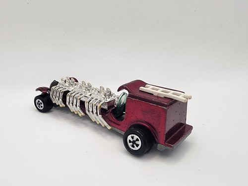 Vintage Topper Johnny Lightning Hot Wheels Magenta Flame Out Hot Rod VG - Picture 6 of 11