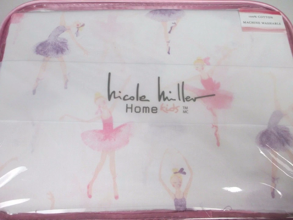 Juego de sábanas tutú bailarina bailarina rosa púrpura blanco NICOLE MILLER - Completo Foto 4 de 4