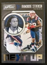 2021 Playbook Football Rhamondre Stevenson Next Up Rookie #NXT-RST Patriots