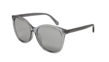 Coach Women's Sunglasses HC8271U 51766V Transparent Gray 57mm Silver Flash Lens