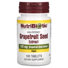 Nutribiotic Grapefruit Seed Extract 125 mg Vegan - 100 Tablets