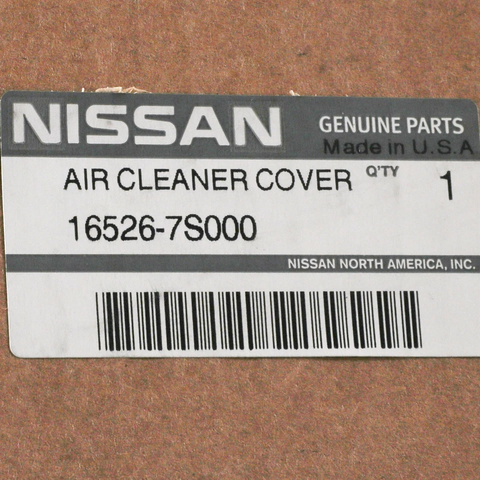 Cubierta de carcasa de purificador de aire Nissan 2004-2020 fabricante de equipos originales Titan Frontier NV NUEVA 16526-7S000 Foto 4 de 4