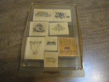 HALLOWEEN RUBBER STAMPS GHOSTS, PUMPKIN, SPIDER LOT OF 8