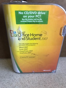 Microsoft Office 2007 Home and Student license