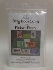 A PJ Project Embroidery Design CD Brag Book Cover and Picture Frame