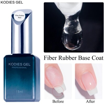KODIES GEL Fiber Base Coat Fiberglas für Nägel Gellack UV Semi Permanent