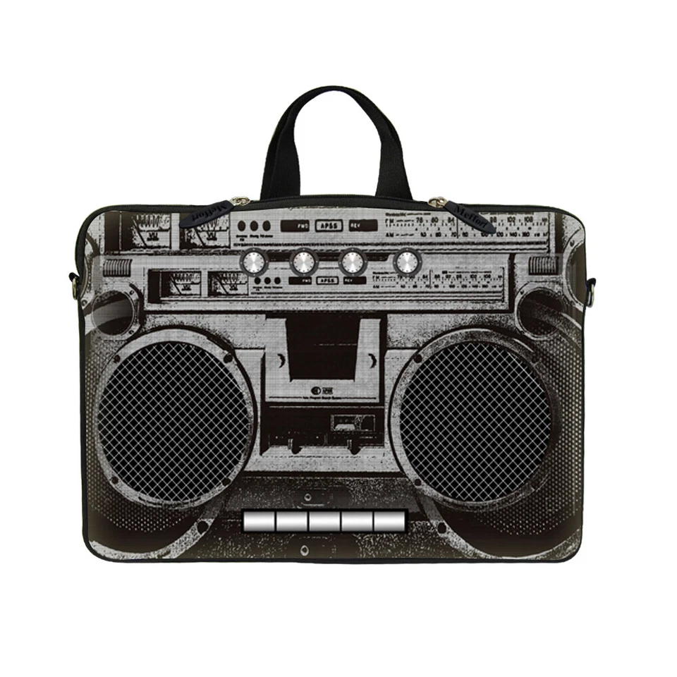 Funda de neopreno para portátil con asa oculta se adapta a 10 pulgadas a 17,3 pulgadas Foto 2 de 4