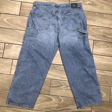 Vintage Levi's Jeans 42x29 Silver Tab Baggy Y2K Pocket Carpenter Hammer Loop