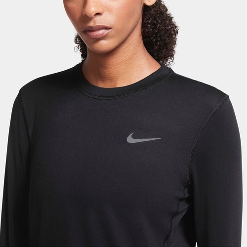 $60 Nike Womens Running Crew Dri-FIT Black Long Sleeve New Design CU3277-010 XXL - Picture 7 of 20
