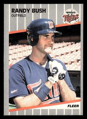 Randy Bush 1989 Fleer #107 Minnesota Twins BUY3GET1FREE