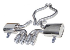 For 97-04 Chevy Corvette C5z06 5.7l Ls V8 Dual 4 Tip Muffler Catback Exhaust