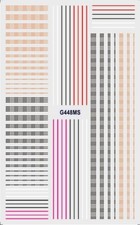 Plaid Stripes Lines Nail Stickers Dots Scottish Tartan Pattern Nail Decals