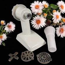 Oster Vintage Food Meat Grinder Head Attachment w/ Accessories Model 954-18A