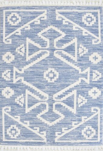 Mason Brooks Catalan IB30A Billow Blue Geometric Transitional Blue Area Rug - Picture 2 of 6