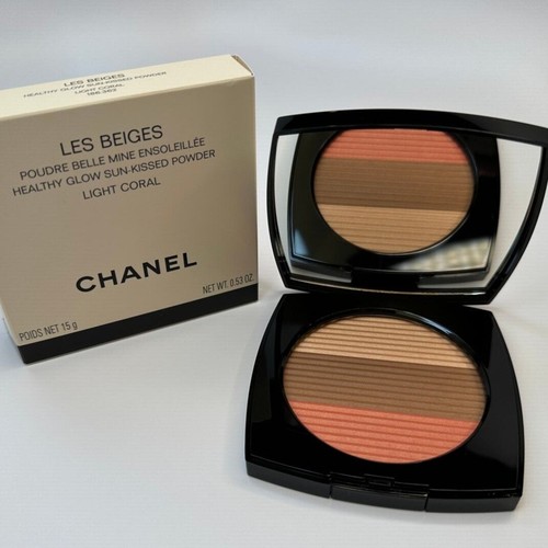 Chanel LES BEIGES Healthy Glow Sun-Kissed Powder LIGHT CORAL Bronzer Blush Trio - Bild 1 von 12