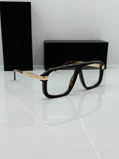 Cazal Glasses Havana Tortoise Straight Bridge...