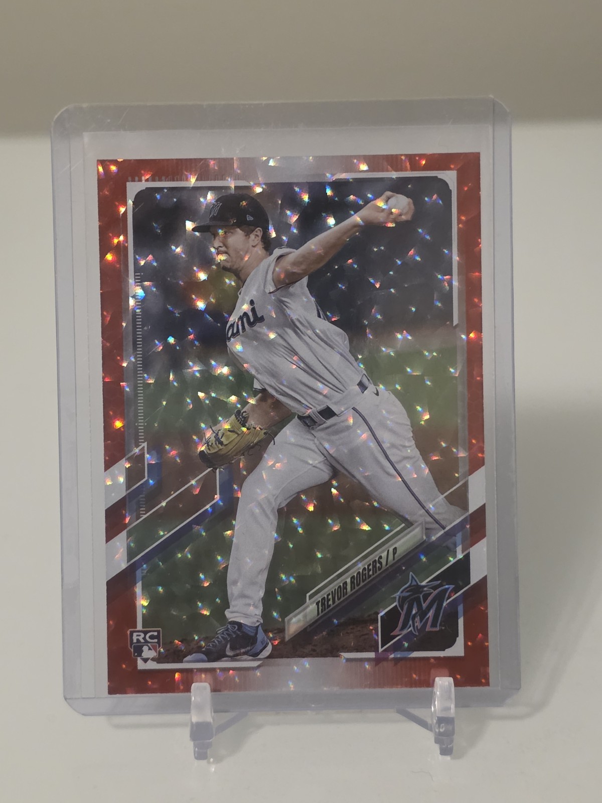 Trevor Rogers 2021 Topps #563 Red Foilboard Parallel /199 Rookie