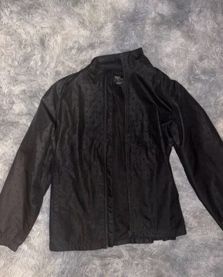 Everlast Men's Black Full Zip Jacket, Stand-Up Collar, Regular Fit Size M