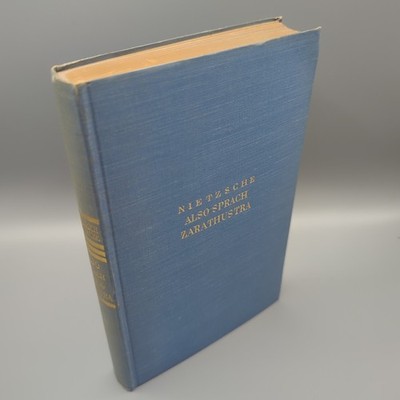 Friedrich Nietzsche Also sprach Zarathustra Alfred Kröner Verlag 1930