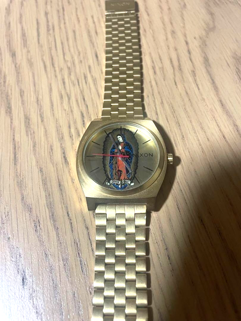 NIXON × Santa Cruz Wrist Watch Gold Time Teller Jason Jesse Maria