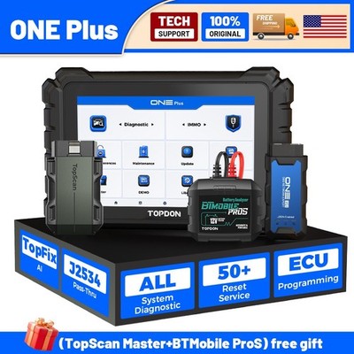  2026  TOPDON ONE Plus 50+ Service Functions OBD2 Scanner ECU Programmer Tool