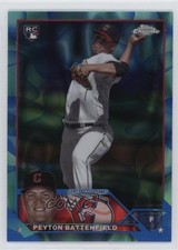 2023 Chrome Update Aqua & Blue Lava Lamp Refractor /175 Peyton Battenfield 6fs