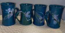 Cooper Mays, North Carolina Studio Art Pottery Mugs Set Of (4)