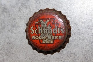 VINTAGE SCHMIDT'S BOCK BEER BOTTLE CAP PHILA P.A. #6
