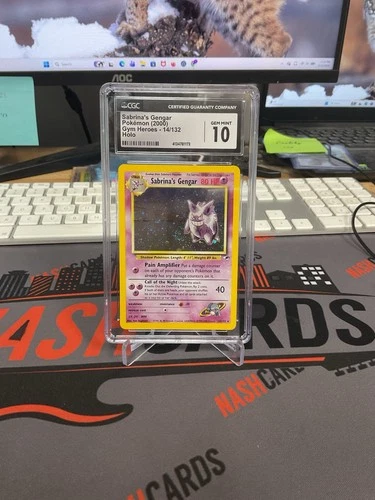 Sabrina's Gengar 014/132 Gym Heroes Holo CGC 10