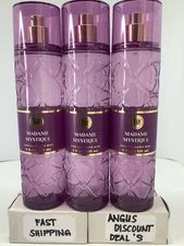 BATH & BODY WORKS “MADAME MYSTIQUE “FINE FRAGRANCE MIST 8 floz  3 PACK NEW.