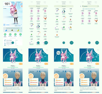 Pokémon Acc Go - Lvl 25 - 1 Shiny - 6 Legendary - Shiny Origin Palkia