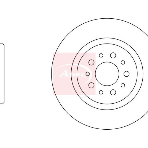 For ALFA ROMEO GT 937 2003 to 2010 BRAKE DISC (REAR) (SINGLE) DSK2335