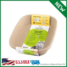 Kitty Sift (6-Pack) Disposable Cat Litter Box, Sustainable, Clean - Large, 6-Pac