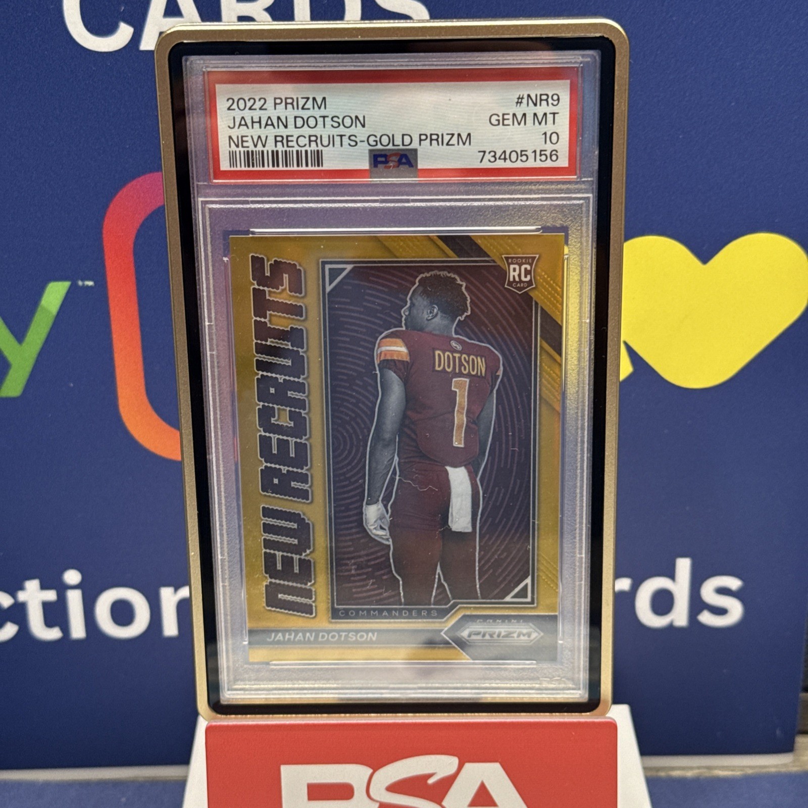 Jahan Dotson Panini Prizm New Recruits #NR9 Gold Prizm