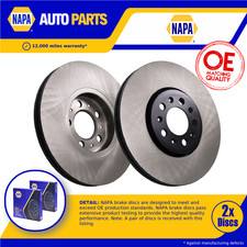 2x Coppia Dischi Freno Ventilati Adatti Skoda Fabia Anteriori 99 a 22 288mm Set NAPA Nuovi