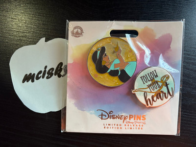 Disney Pins- Aladdin - Prinzessin Jasmin - Anstecknadelset Limited Edition