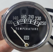 Stewart Warner 2 132 52mm Mechanical Water Temperature Gauge 82210-1-144 -nos