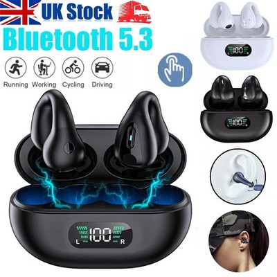 Wireless Clip On Earbuds Bluetooth 5.3 Open Ear Kopfhörer für Android & iPhone