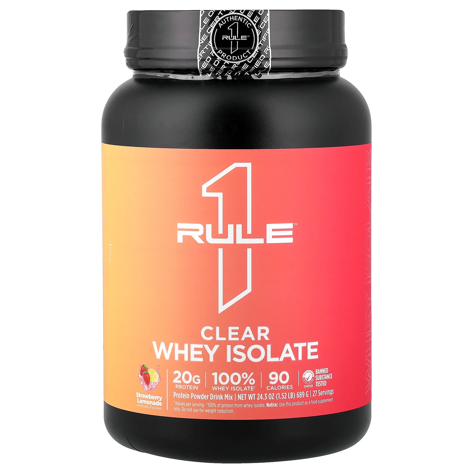 Clear Whey Isolate, Strawberry Lemonade, 1.52 lb (689 g)